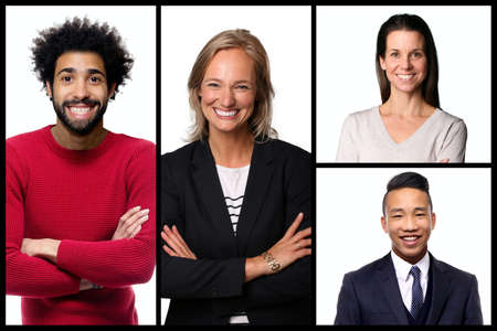 Group of people in a collage
