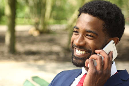 Portrait of a beautiful business man outsideの写真素材