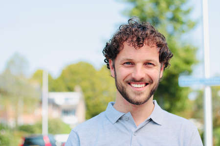 Portrait of a man outside