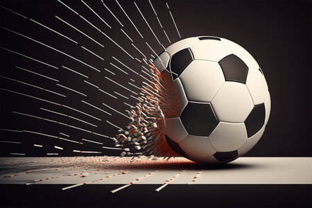 Tribute to the game of Soccerの写真素材