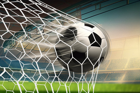 Illustrative Tribute to Soccer (AI Generated)の写真素材