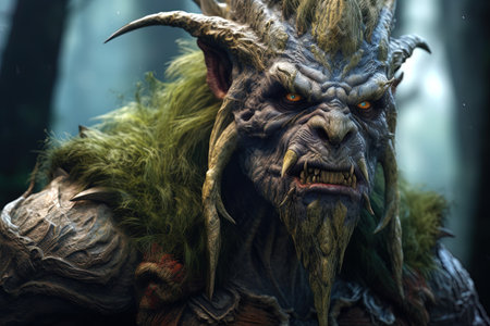 Forest creature from slavic mythology, generative aiの素材
