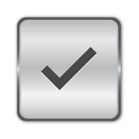 Chrome check button のイラスト素材