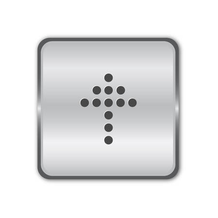 Chrome arrow up buttonのイラスト素材