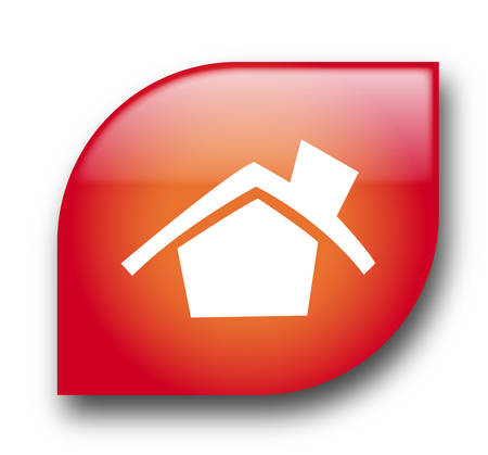 Red home button kosiのイラスト素材