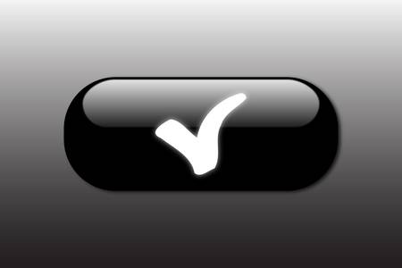 Approved button vectorのイラスト素材