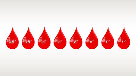 Blood groups vectorのイラスト素材