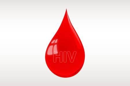 Blood drop illustration-HIVのイラスト素材