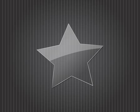 Glass star illustrationのイラスト素材