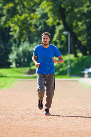 Young man joggingの写真素材