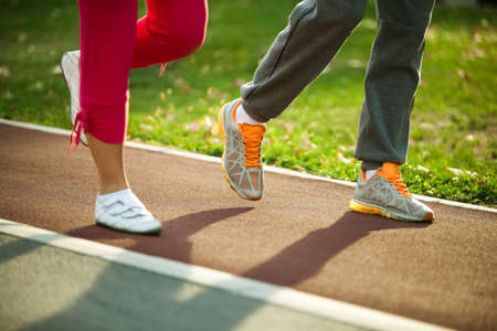 Couple joggingの写真素材