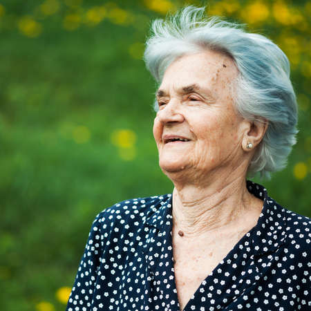Portrait of senior womanの写真素材