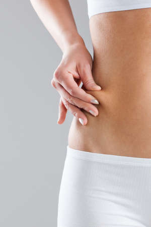 This woman's stomach is perfect after diet