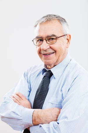 Portrait of successful senior businessmanの写真素材