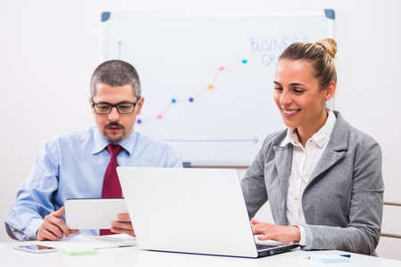 Business people are working in their office.