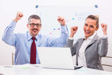 Business people are working in their office.の写真素材