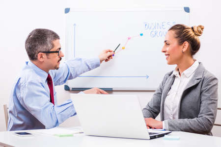 Business people are having meeting in office.の写真素材