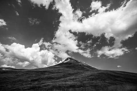 Mountain peak and meadow on Zelengora mountain, Dinaric Alps, Bosnia and Herzegovina