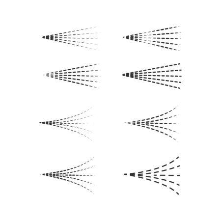 Air Spray vector, aerosol, spray cloud, fluid spray, spray icon set.のイラスト素材