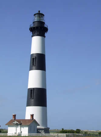 Bodie Island lighthouse in the Outerbanks of North Carolina.の写真素材