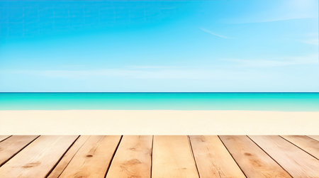 summer sandy and wavy beach backgroundの素材