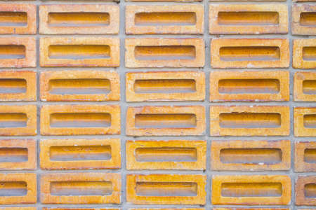 Design for old yellow brick wall as background.