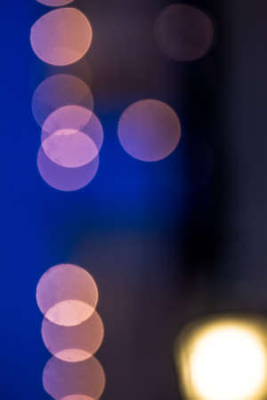 Focus lens blur cause bokeh of lights, as well as the background.