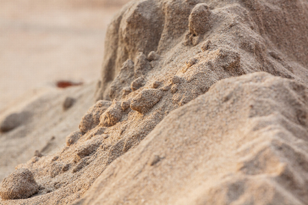 Details of the sand on the ground for construction.の写真素材