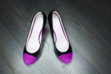 two women shoes pinkの写真素材