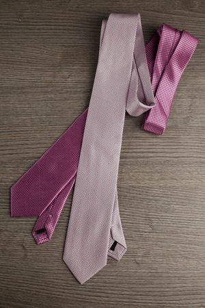 Group of colorful male tiesの写真素材