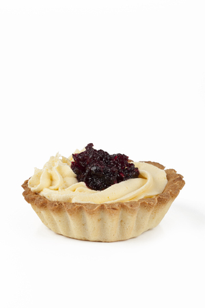 cup cake on white backgroundの写真素材