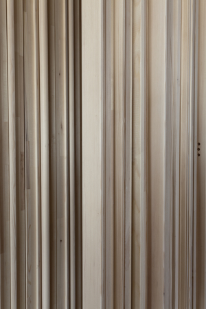 bunch of complex wooden planks stored for installation