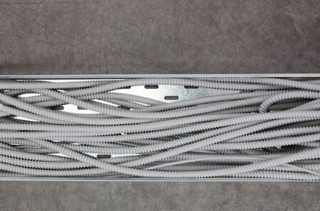Electrical installations in plastic hosesの写真素材