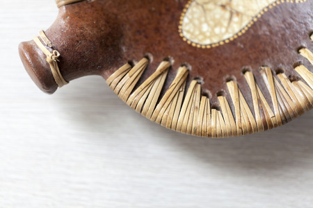 ceramic vessels background close upの写真素材