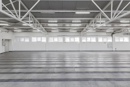 empty storage place, industrial backgroundの写真素材