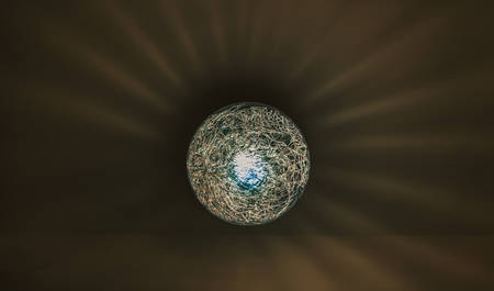 abstract sphere background, dark shadowsの写真素材
