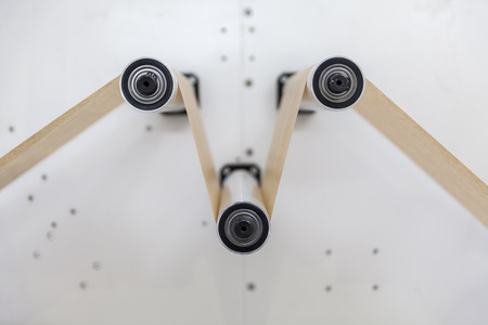 paper roll macine, abstract backgroundの写真素材