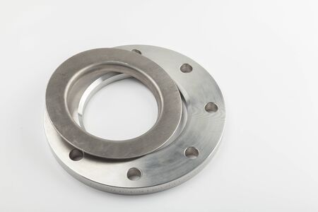 steel material on a white background 