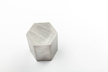 steel material on a white background 
