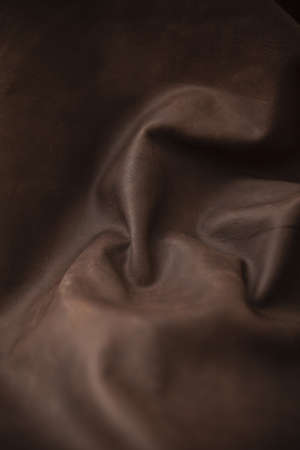 brown tanned leather, abstract background, close upの写真素材