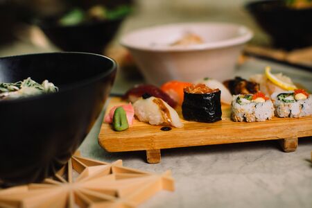 japanese food sushi ramen makiの写真素材