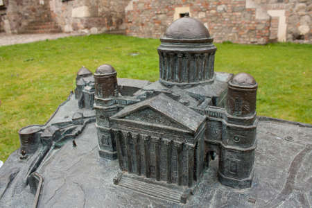 Statue of the Basilica of Esztergomの写真素材
