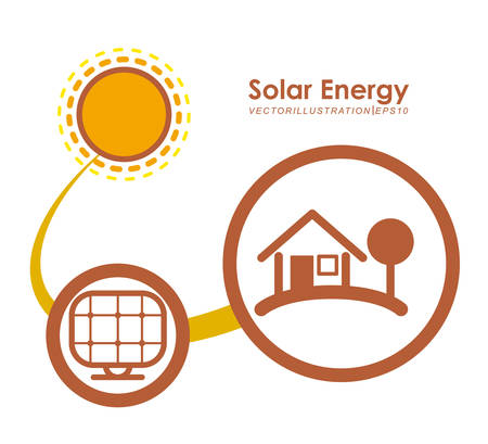 Ecology design over white background, vector illustrationのイラスト素材