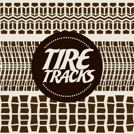 Tire design over beige background, vector illustrationのイラスト素材