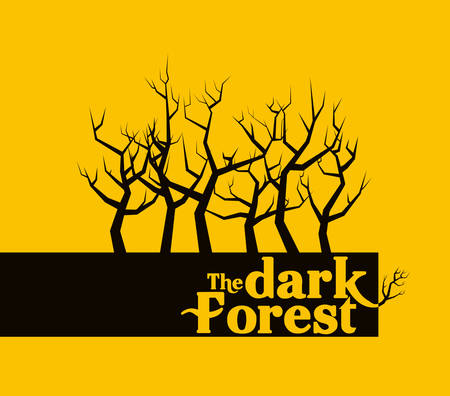 Ecology design over yellow background, vector illustrationのイラスト素材