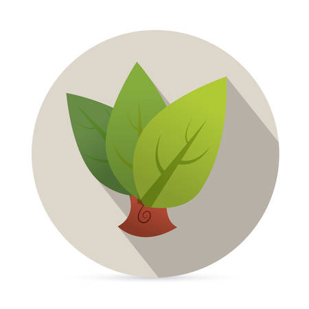 Ecology design over white background, vector illustrationのイラスト素材