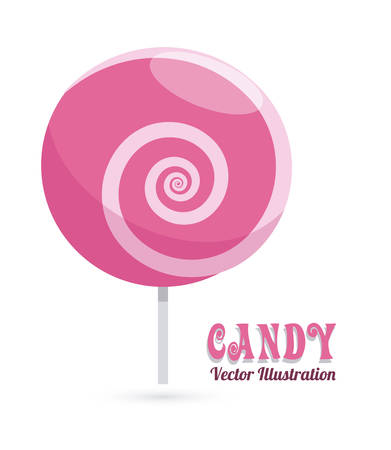 Candy over white background, vector illustrationのイラスト素材