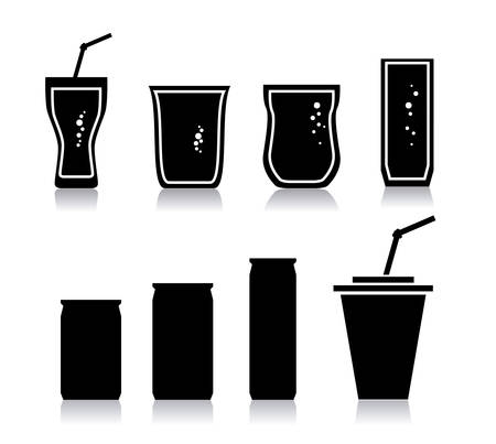 Drinks design over white background, vector illustrationのイラスト素材