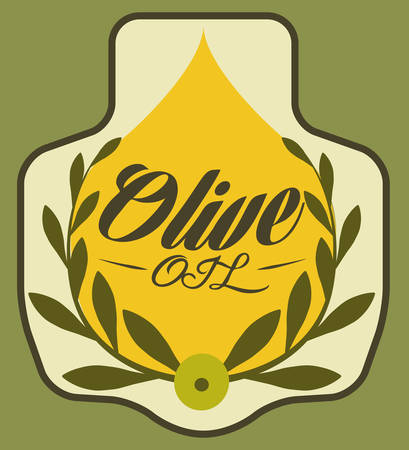 Olives design over green background, vector illustrationのイラスト素材