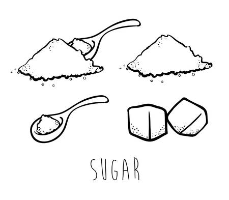 Sugar free design over white background, vector illustrationのイラスト素材